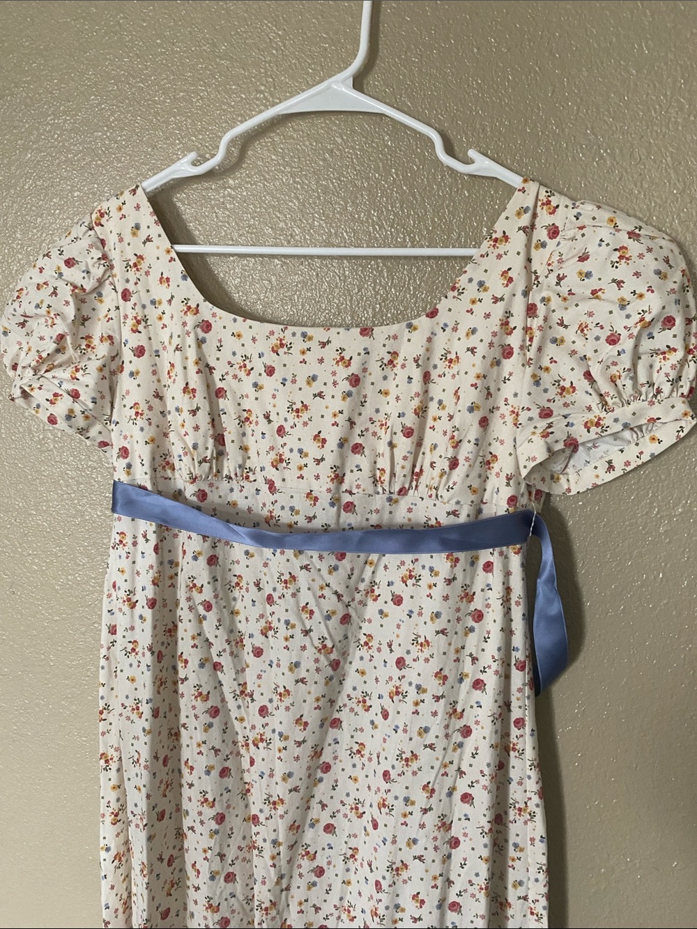 Handmade Regency/Bridgerton Floral Dress - Picture 2 of 7